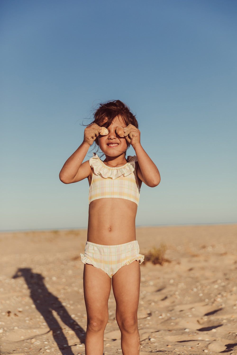 Louise Misha Primavera Bikini Set - Yellow Positano Checks