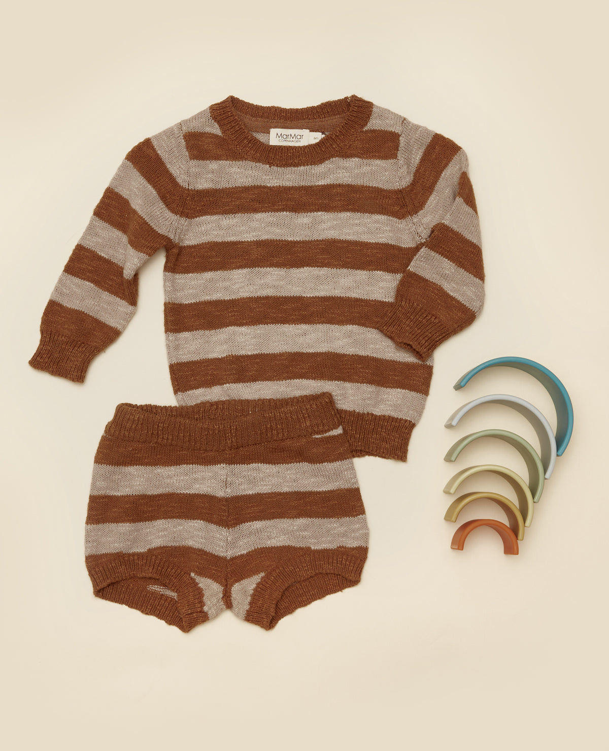 MarMar Copenhagen Tepo Sweater - Driftwood Stripe