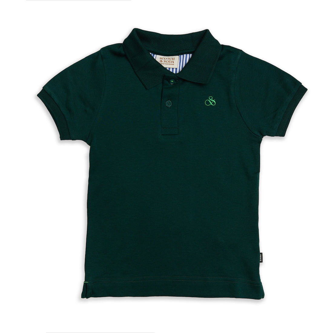 Scotch &amp; Soda Boys Pima Cotton Polo - Bot Green