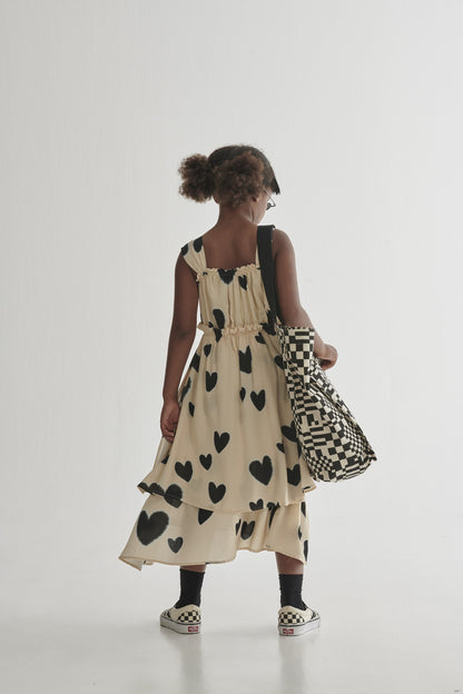 Little Creative Factory Skinny Love Sundress - Cream &amp; Black