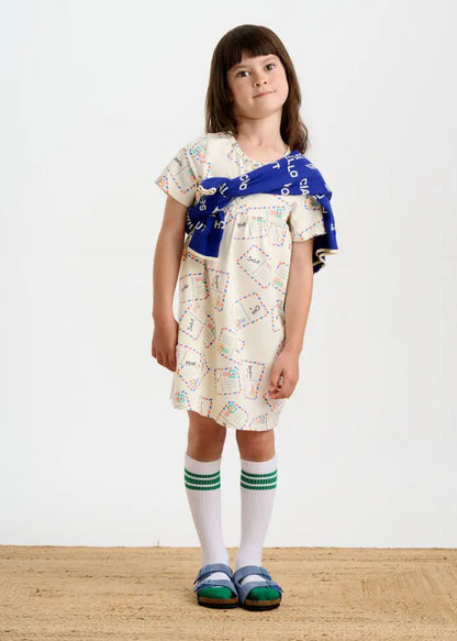 Bonnie Mob Sprinkles Kids Short Sleeve Dress - Postcard