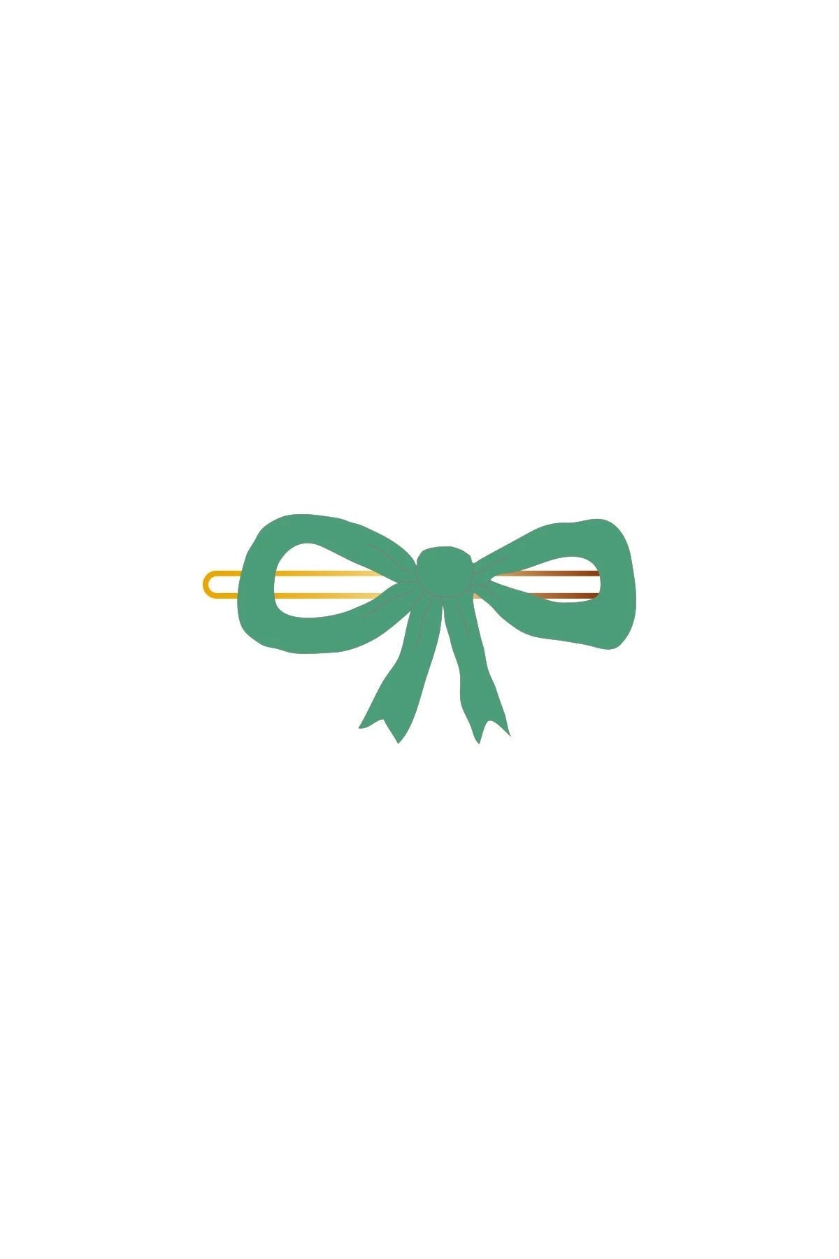 Tiny Cottons Bow Big Clip - Emerald