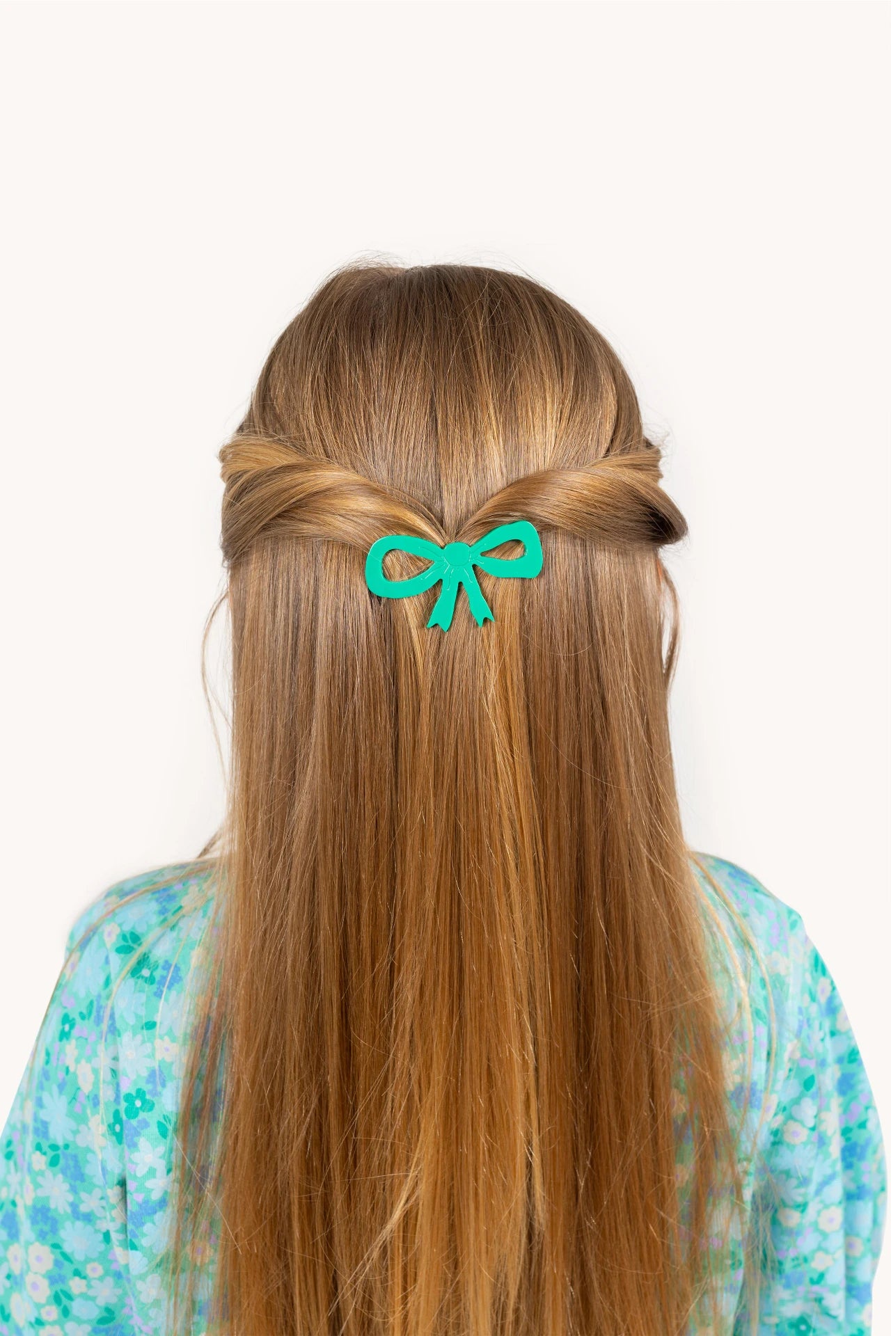 Tiny Cottons Bow Big Clip - Emerald