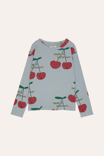 The Campamento Cherries Kids Long Sleeve T-Shirt - Blue