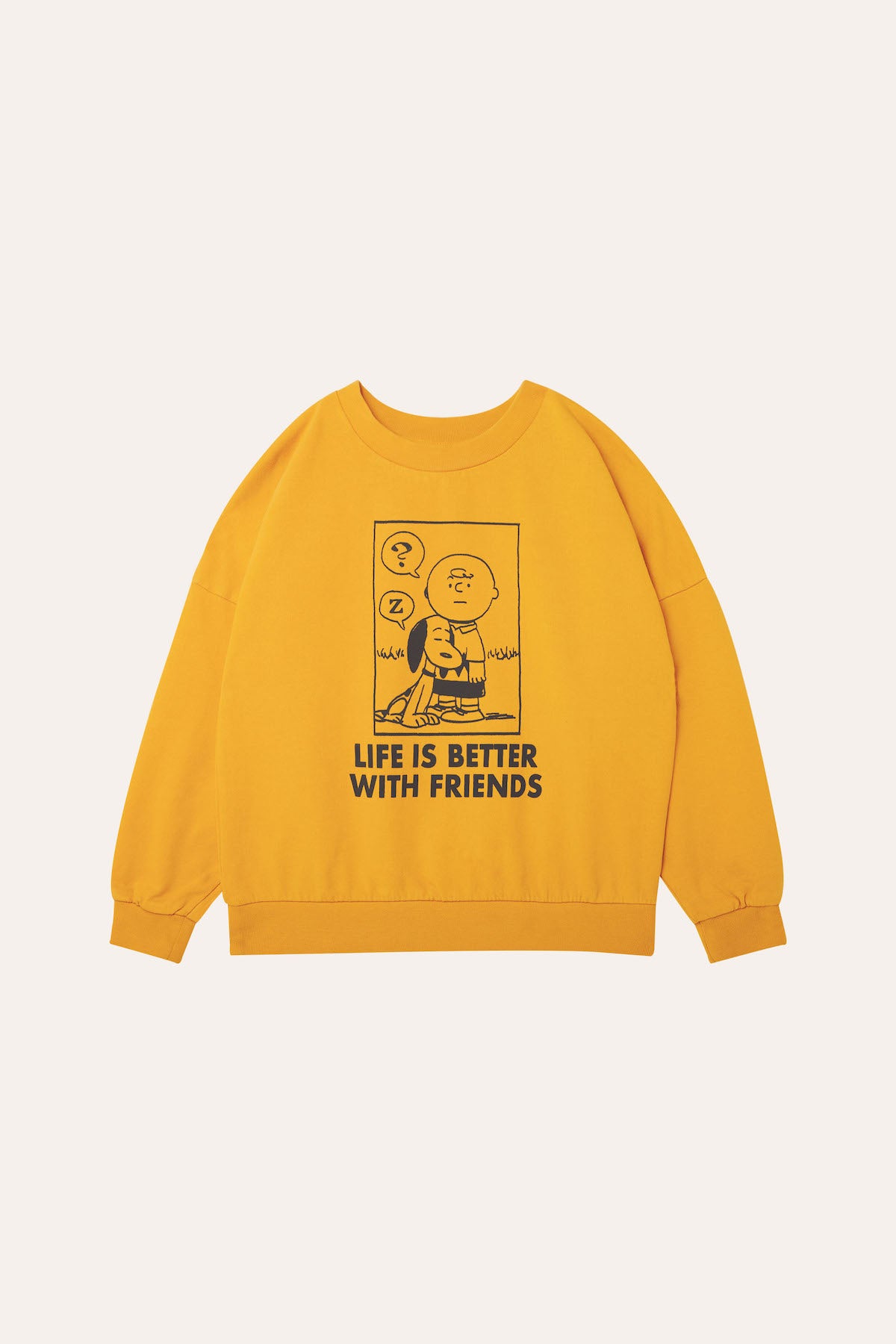 The Campamento Snoopy &amp; Charlie Brown Oversized Kids Sweatshirt - Yellow