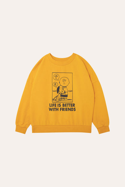 The Campamento Snoopy &amp; Charlie Brown Oversized Kids Sweatshirt - Yellow