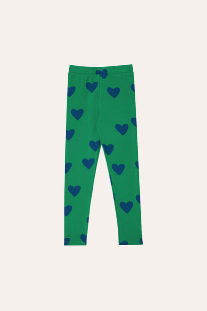 The Campamento Blue Hearts Kids Legging - Green