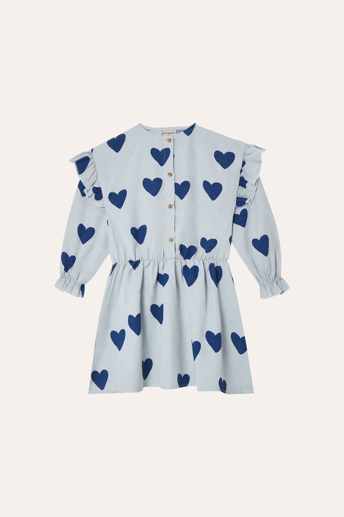 The Campamento Hearts Kids Dress - Blue