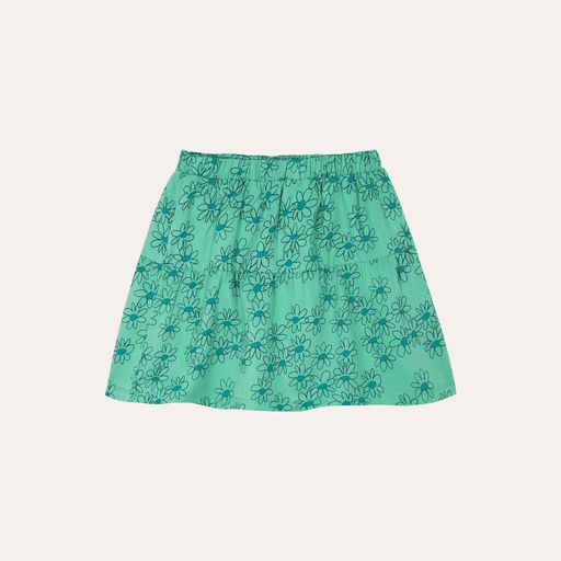 The Campamento Daisies Skirt - Green