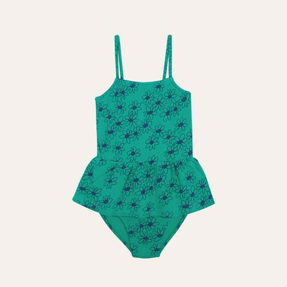 The Campamento Daisies Romper - Green