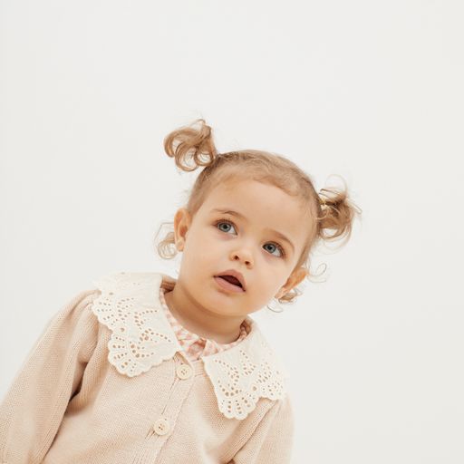 The New Society Venera Baby Cardigan - Nocce Di Cocco