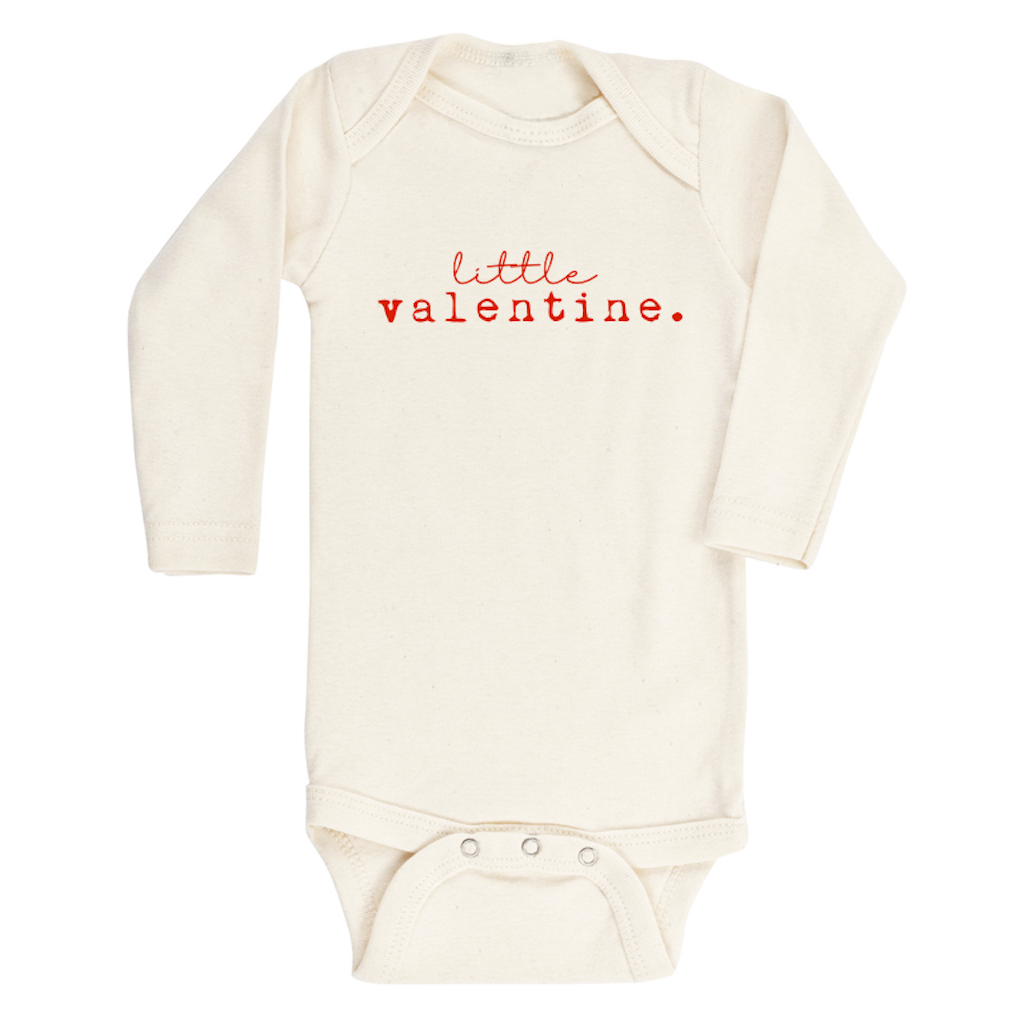 Tenth &amp; Pine Long Sleeve Bodysuit - Little Valentine/Red