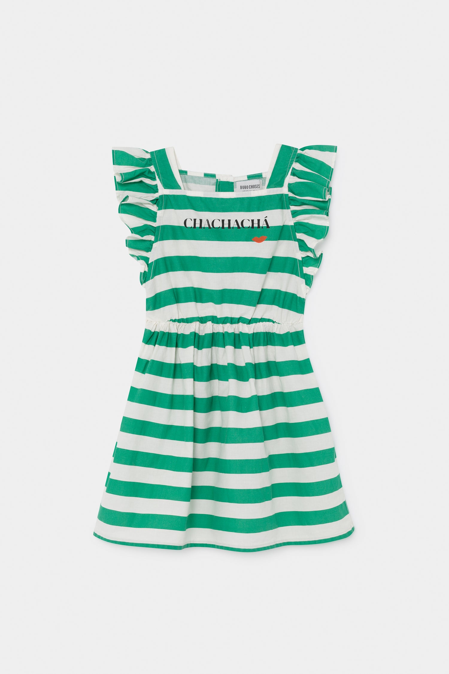 Bobo Choses Chachachá Kiss Woven Ruffle Dress