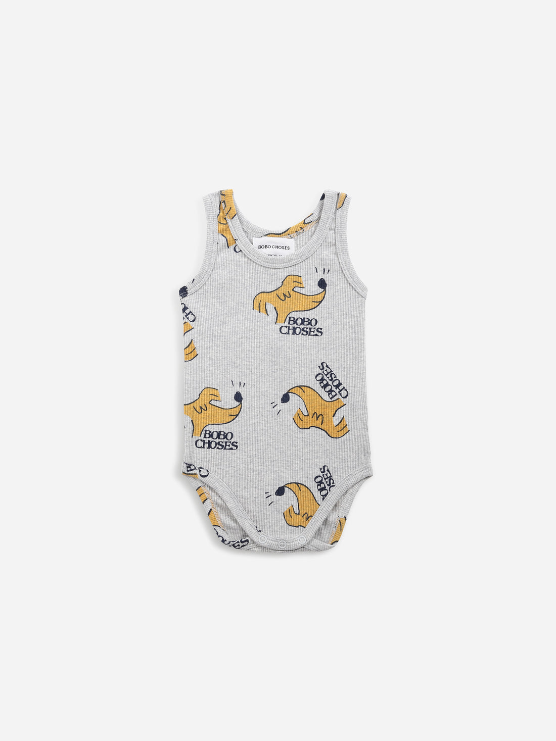 Bobo Choses Sniffy Dog All Over Sleeveless Bodysuit