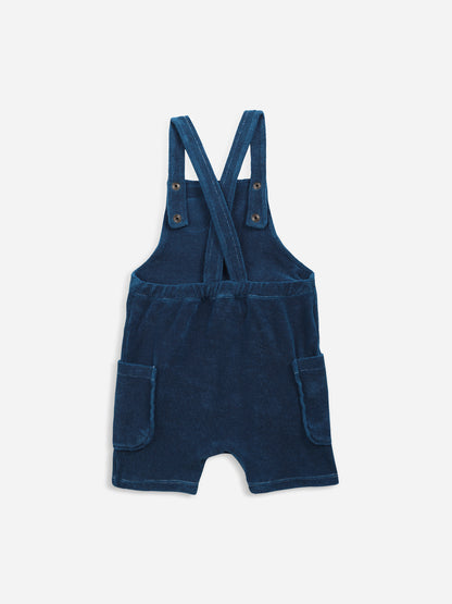 Bobo Choses Sniffy Dog Patch Terry Fleece Dungaree