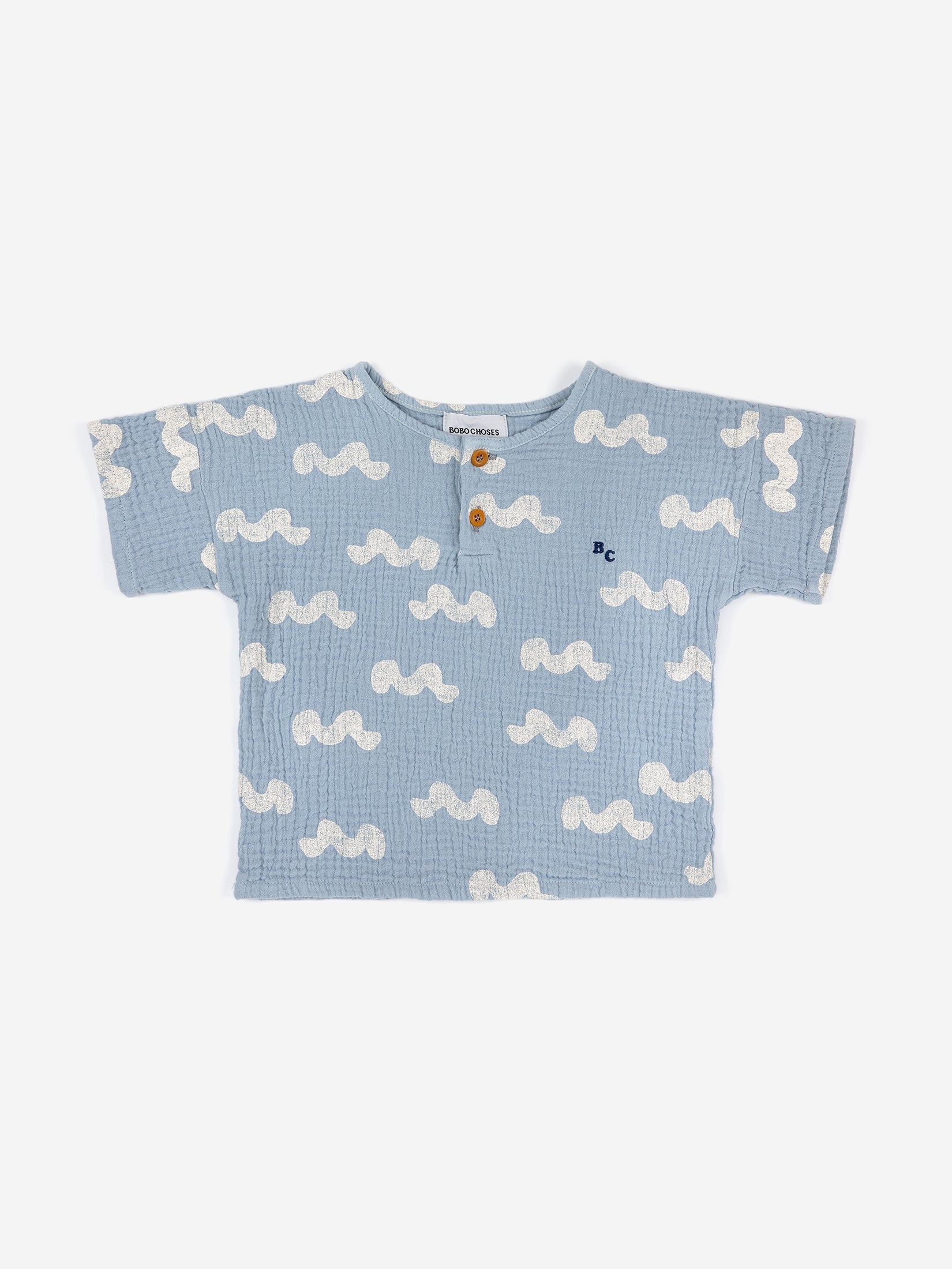 Bobo Choses Baby Waves All Over Shirt – Dreams of Cuteness