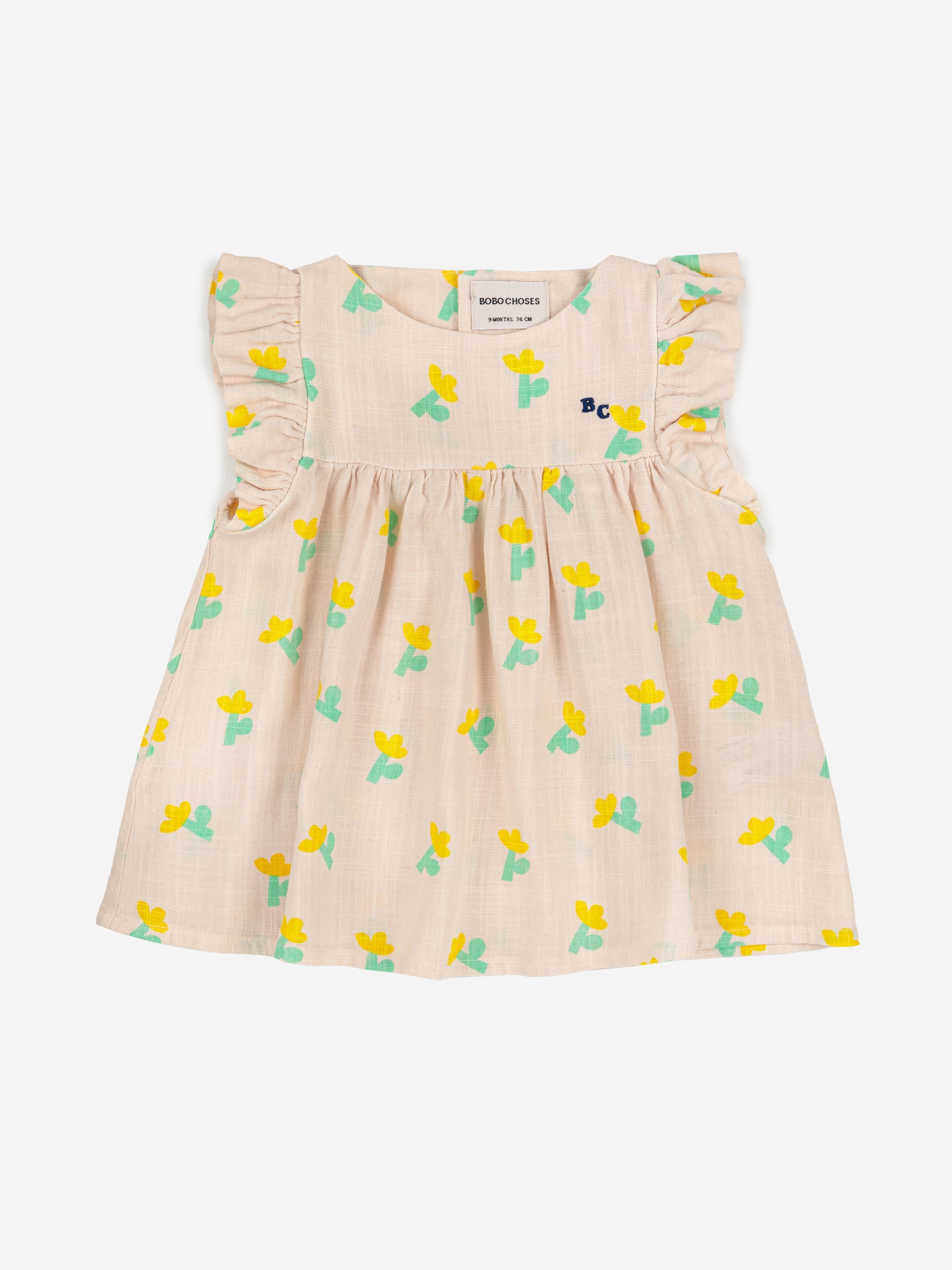 Bobo Choses Sea Flower All Over Ruffle Dress