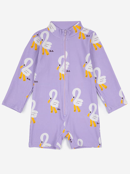 Bobo Choses Pelican All Over Swim Playsuit