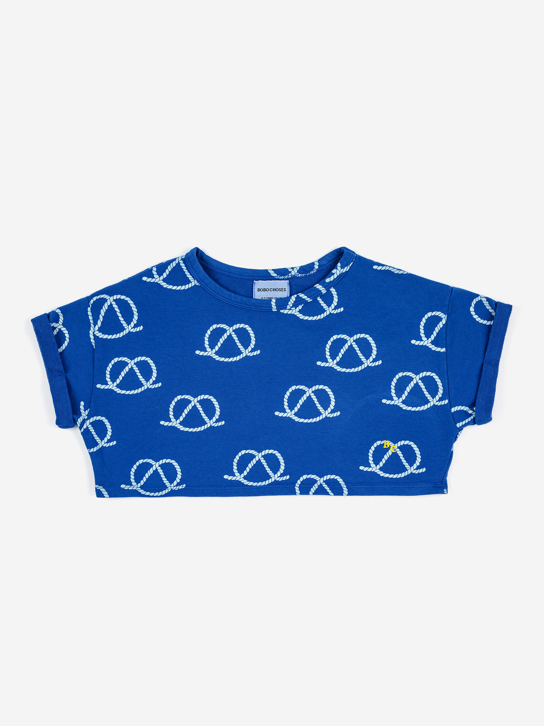 Bobo Choses Sail Rope All Over Cropped Sweatshirt