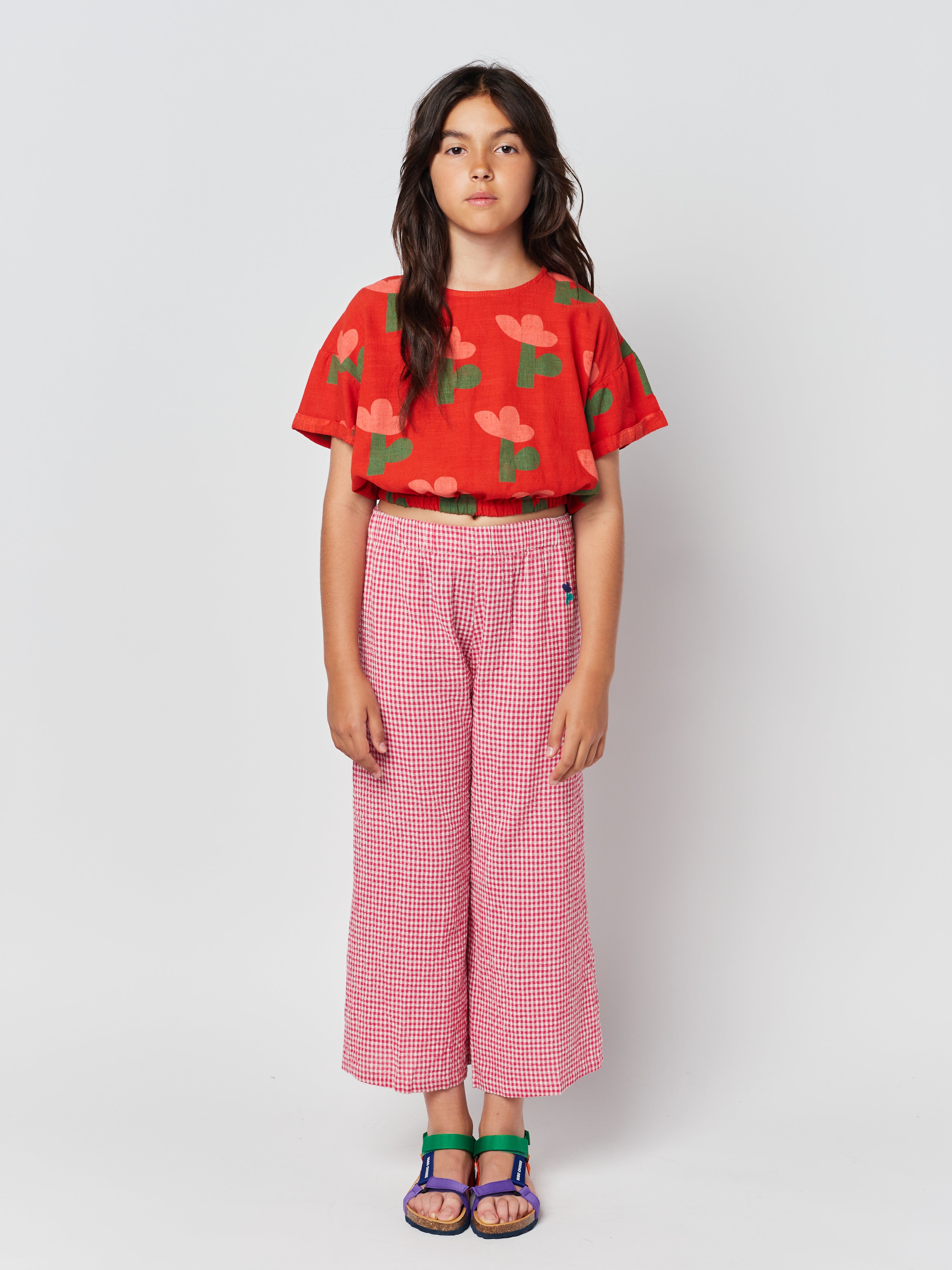 Bobo Choses Sea Flower All Over Woven Short Sleeve