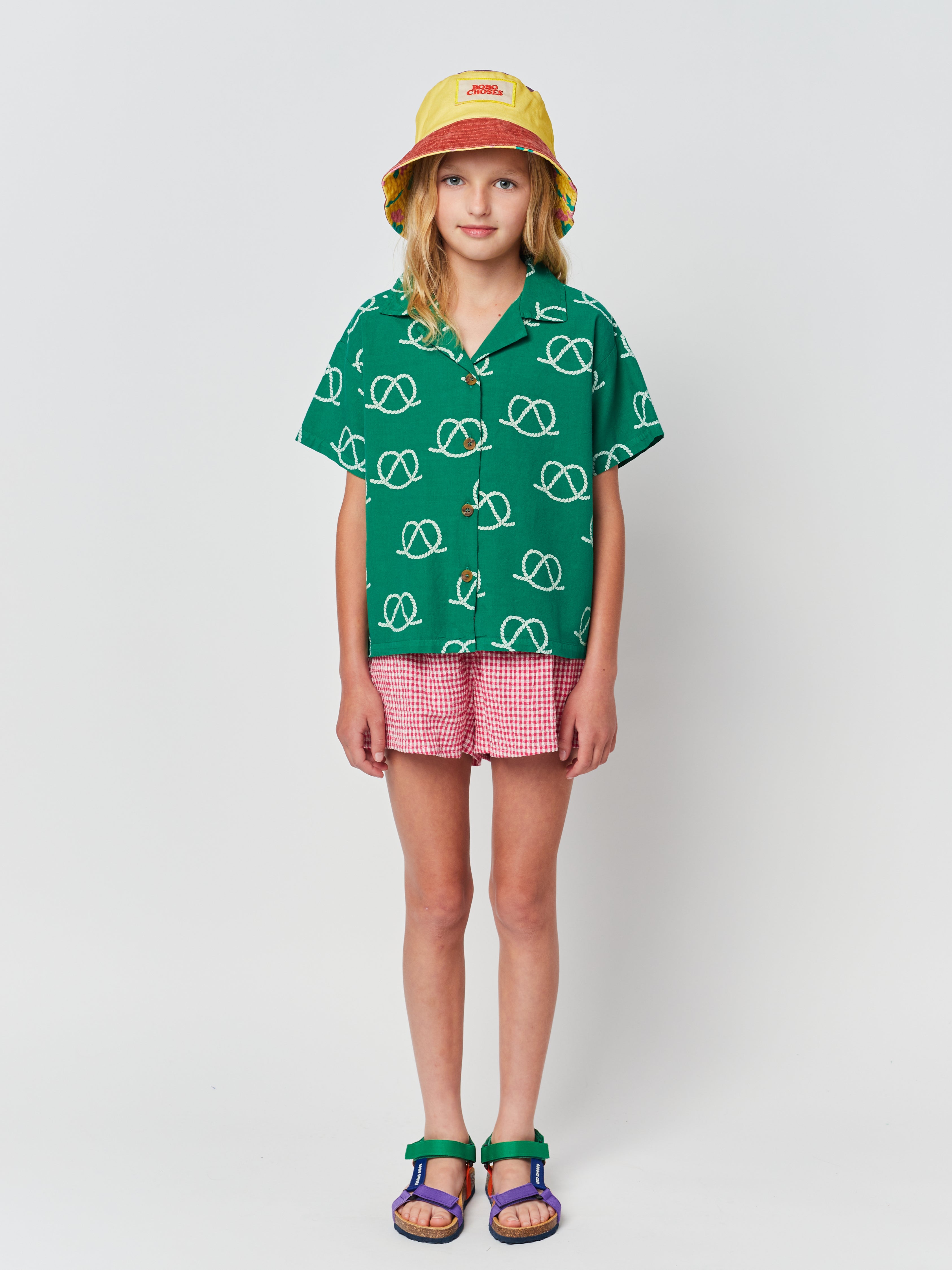 Bobo Choses All-Over Rope-Print Shorts - Blue