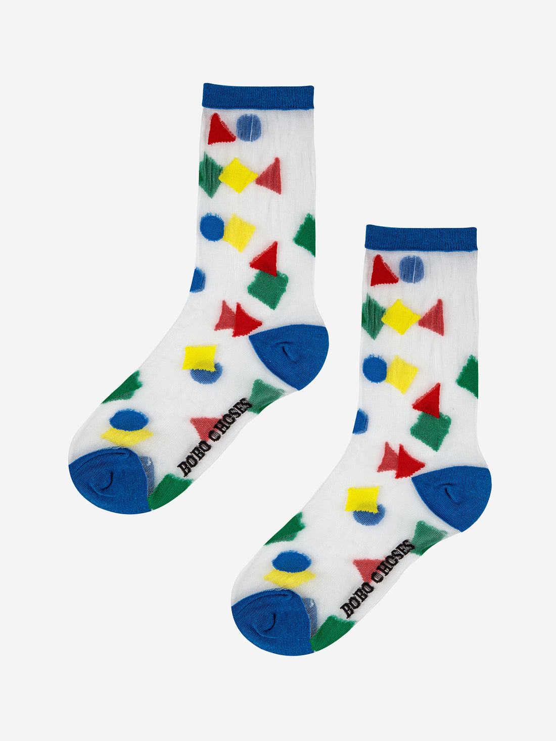 Bobo Choses Geometric Colors Transparent Short Socks