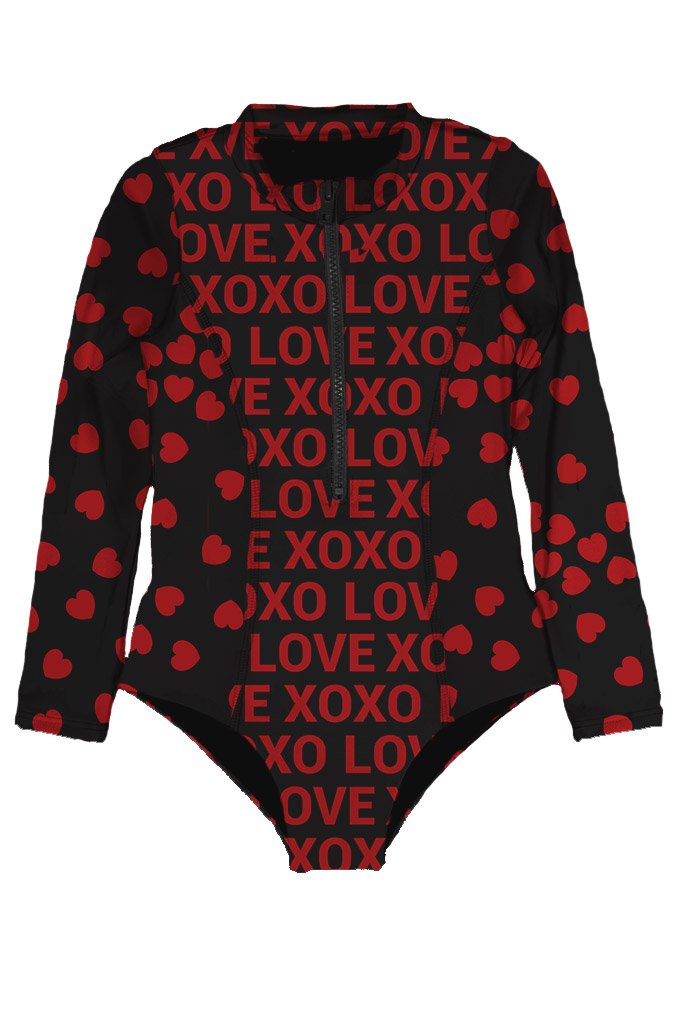 Submarine Long Sleeved One Piece Swimsuit - XOXO