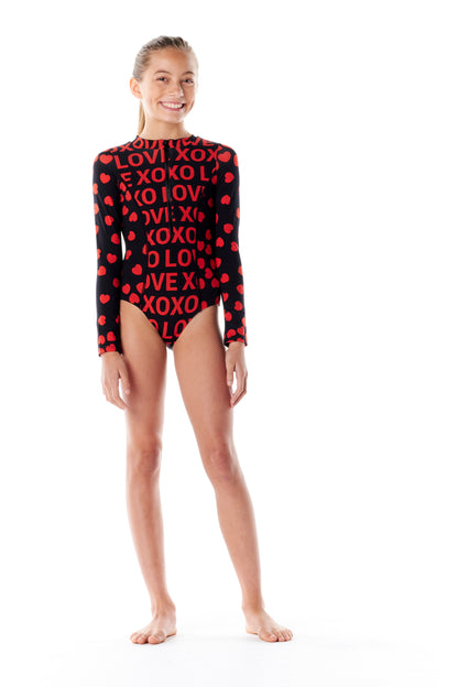 Submarine Long Sleeved One Piece Swimsuit - XOXO