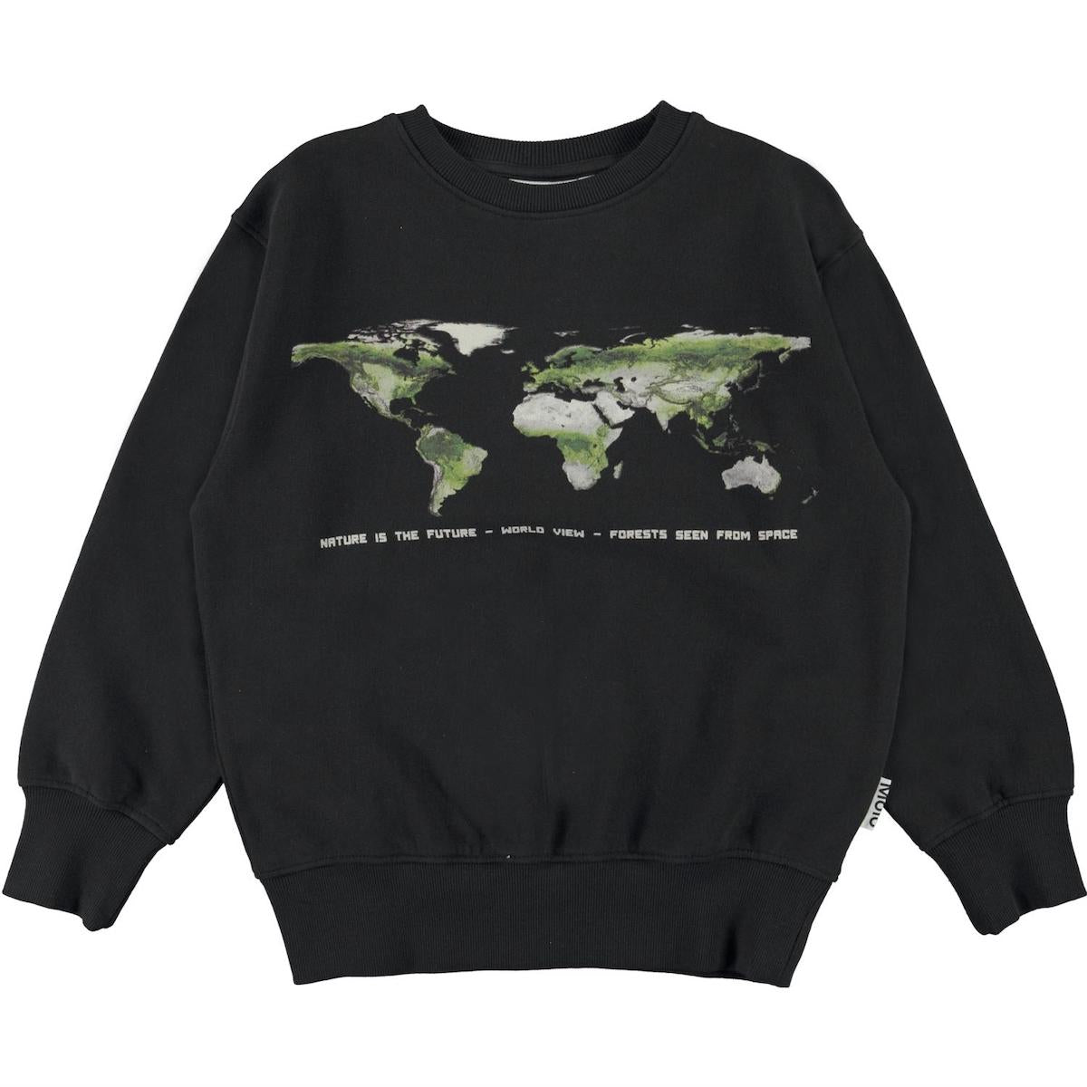 Molo Mattis Sweatshirt - Black/Nature Is The Future