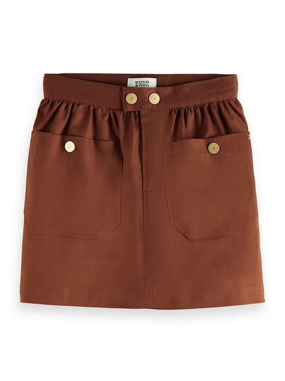 Scotch &amp; Soda Girls Cargo Inspired Skirt - Earth