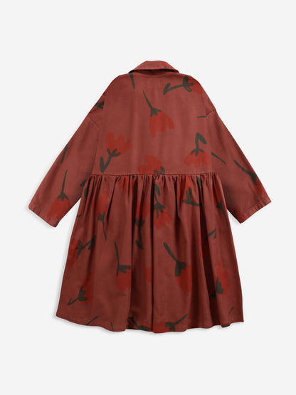 Bobo Choses Big Flowers Woven Buttoned Dress