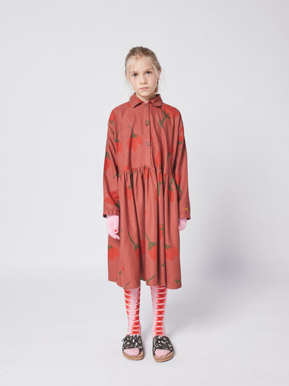 Bobo Choses Big Flowers Woven Buttoned Dress