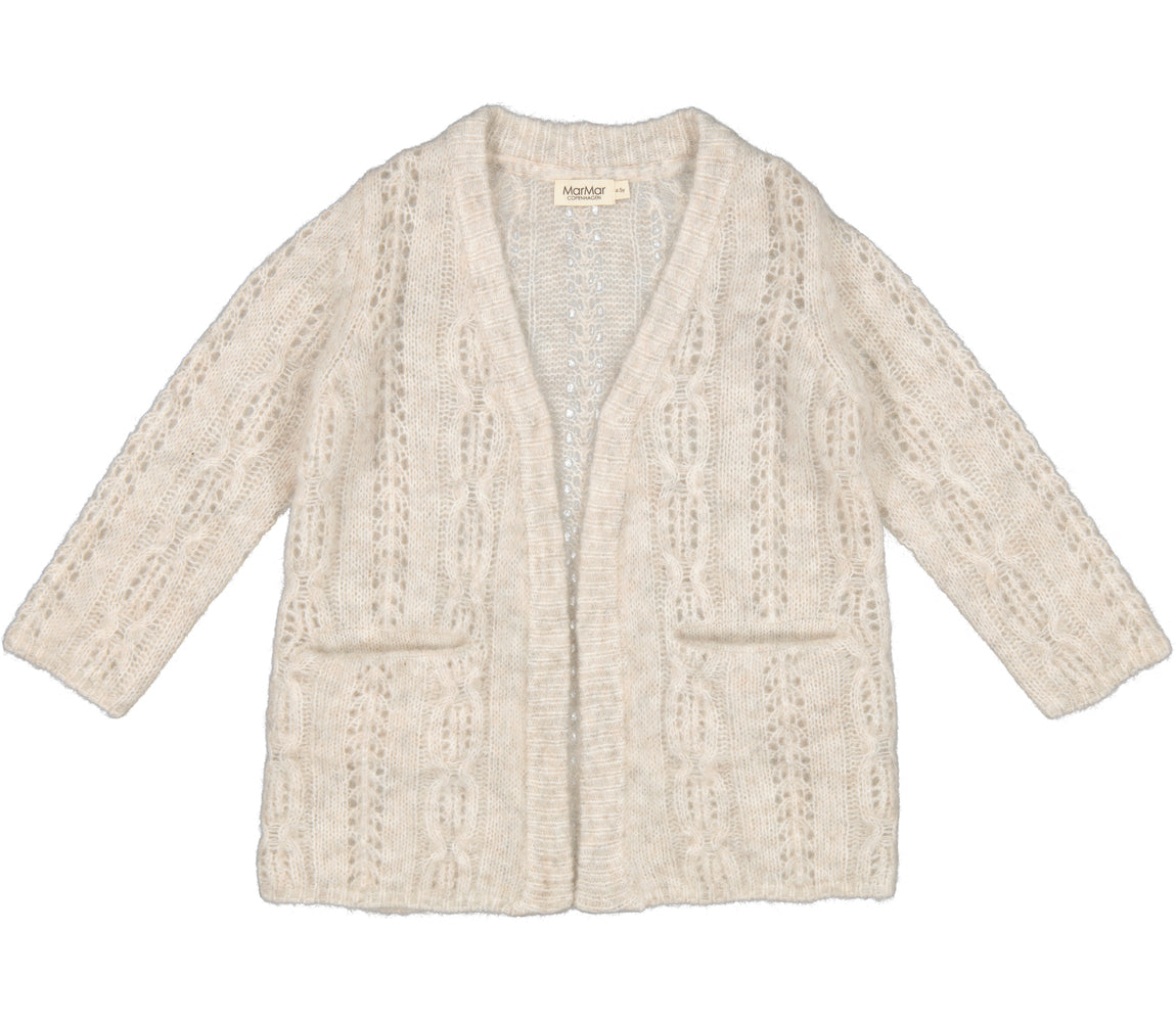 MarMar Copenhagen Tarla Cable Cardigan - Pepper Melange