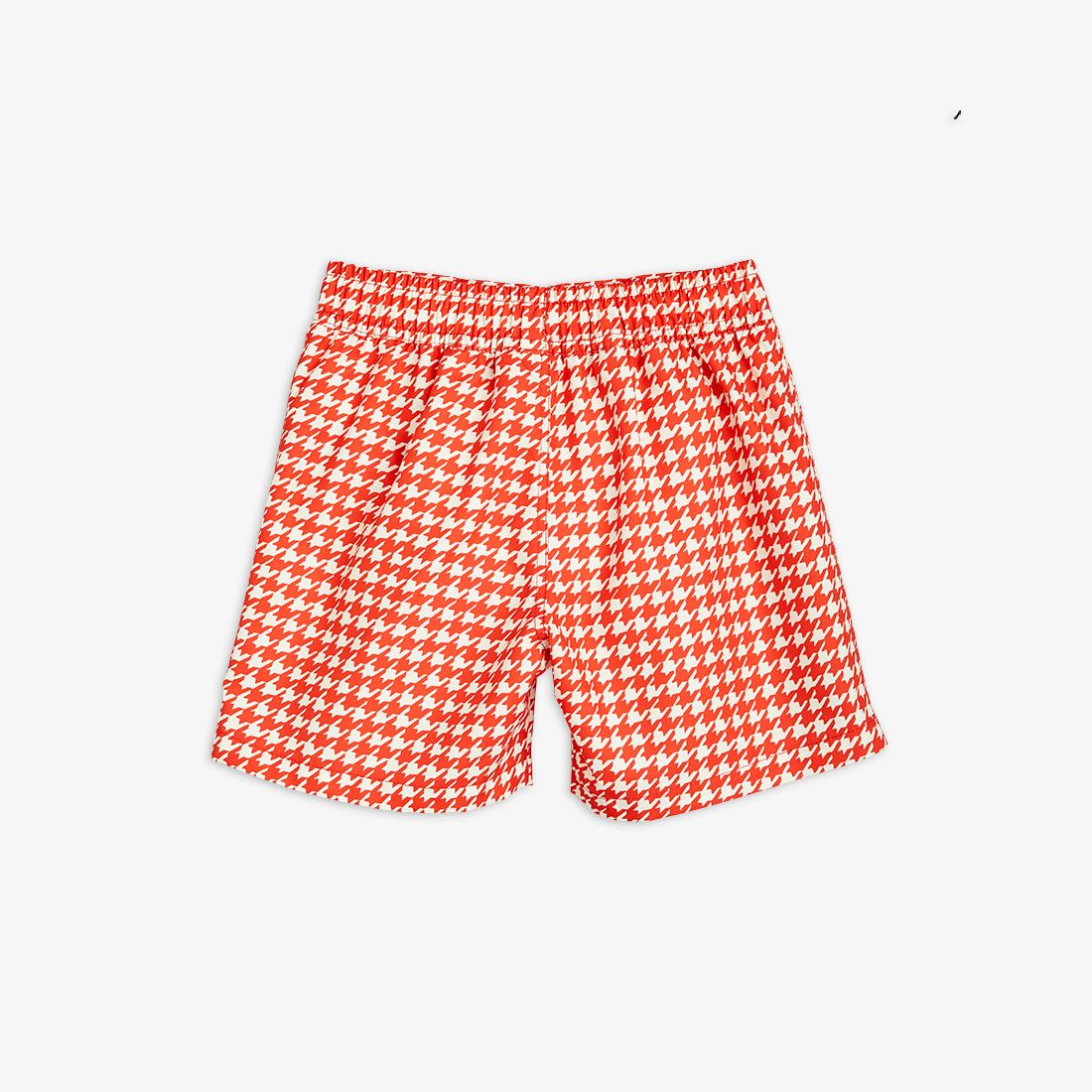 Mini Rodini Houndstooth Swim Shorts - Red