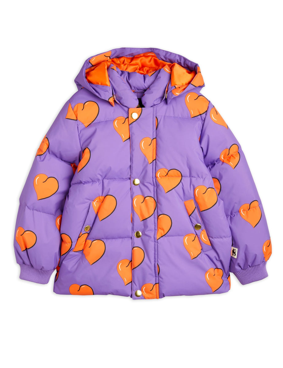 Mini Rodini Hearts Puffer Jacket - Purple – Dreams of Cuteness