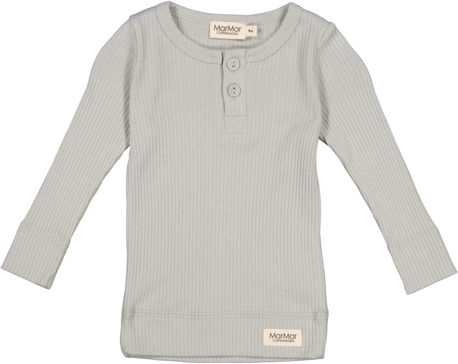 MarMar Copenhagen Long Sleeve Henley Top - Chalk