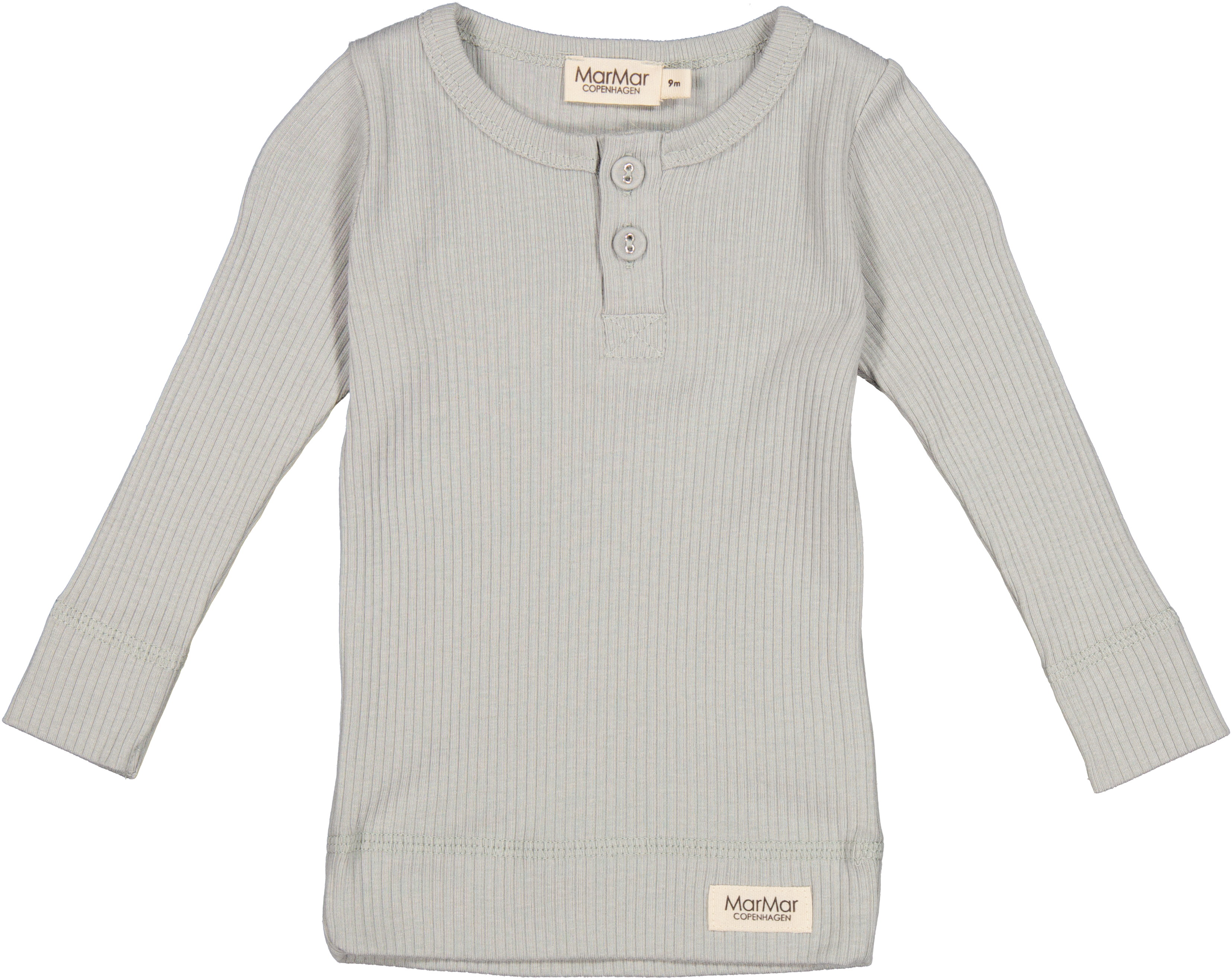 MarMar Copenhagen Long Sleeve Henley Top - Chalk