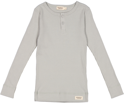 MarMar Copenhagen Long Sleeve Henley Top - Chalk