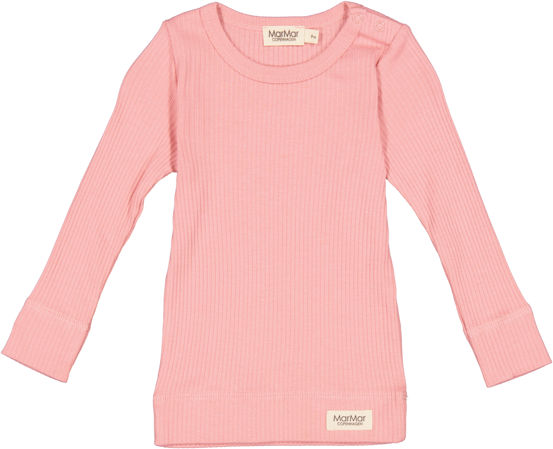 MarMar Copenhagen Long Sleeve Plain Top - Pink Delight