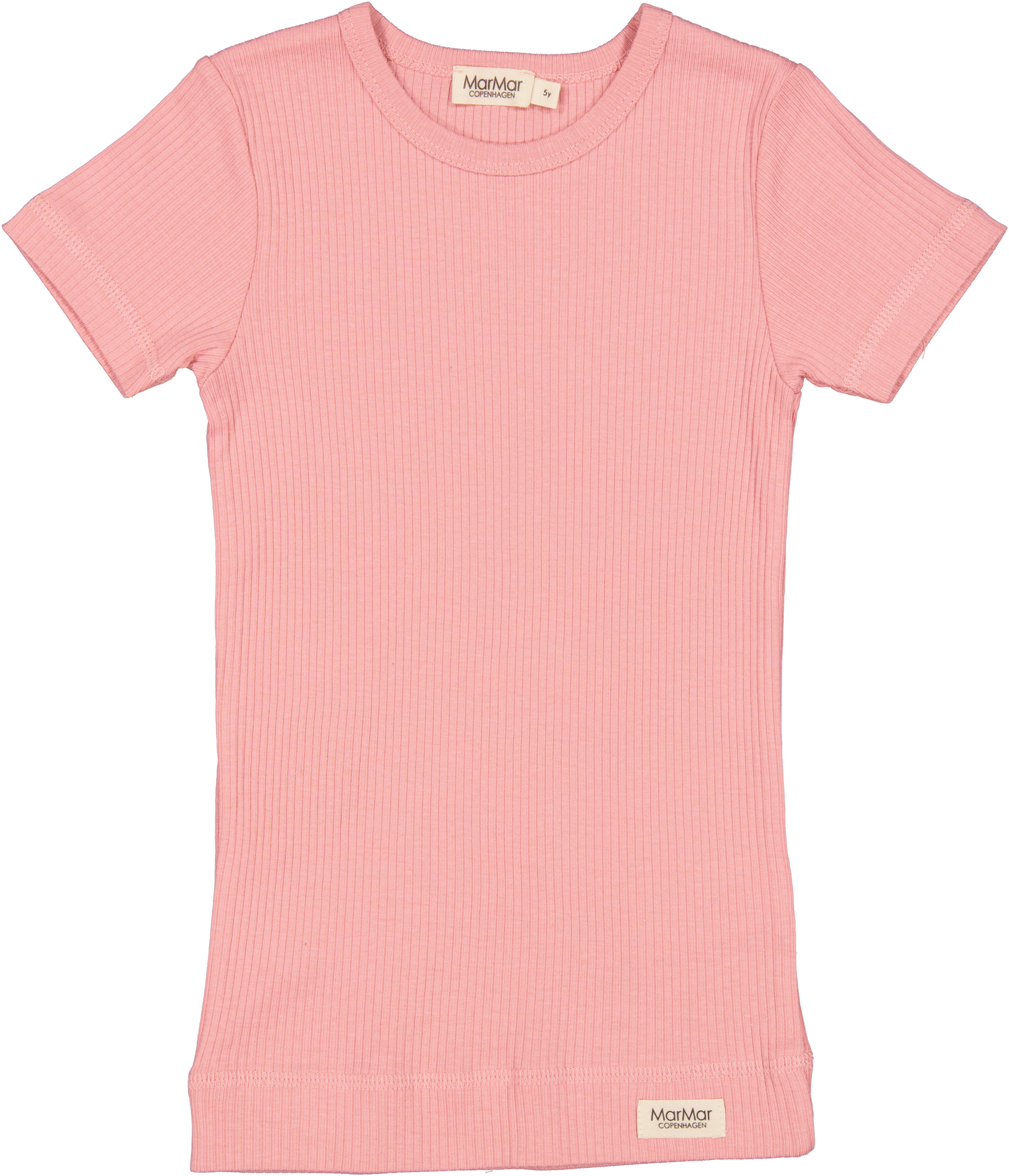 MarMar Copenhagen Short Sleeve Plain Top - Pink Delight