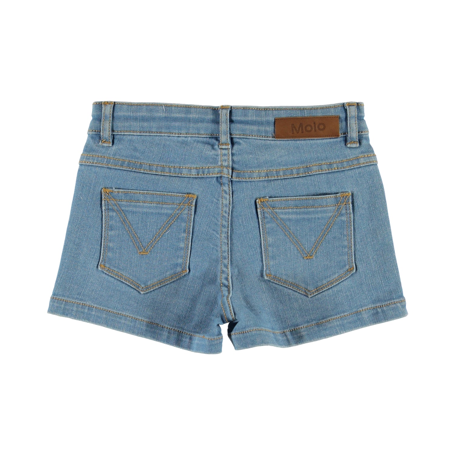 Molo Angelina Denim Shorts - Rainbow Stripe