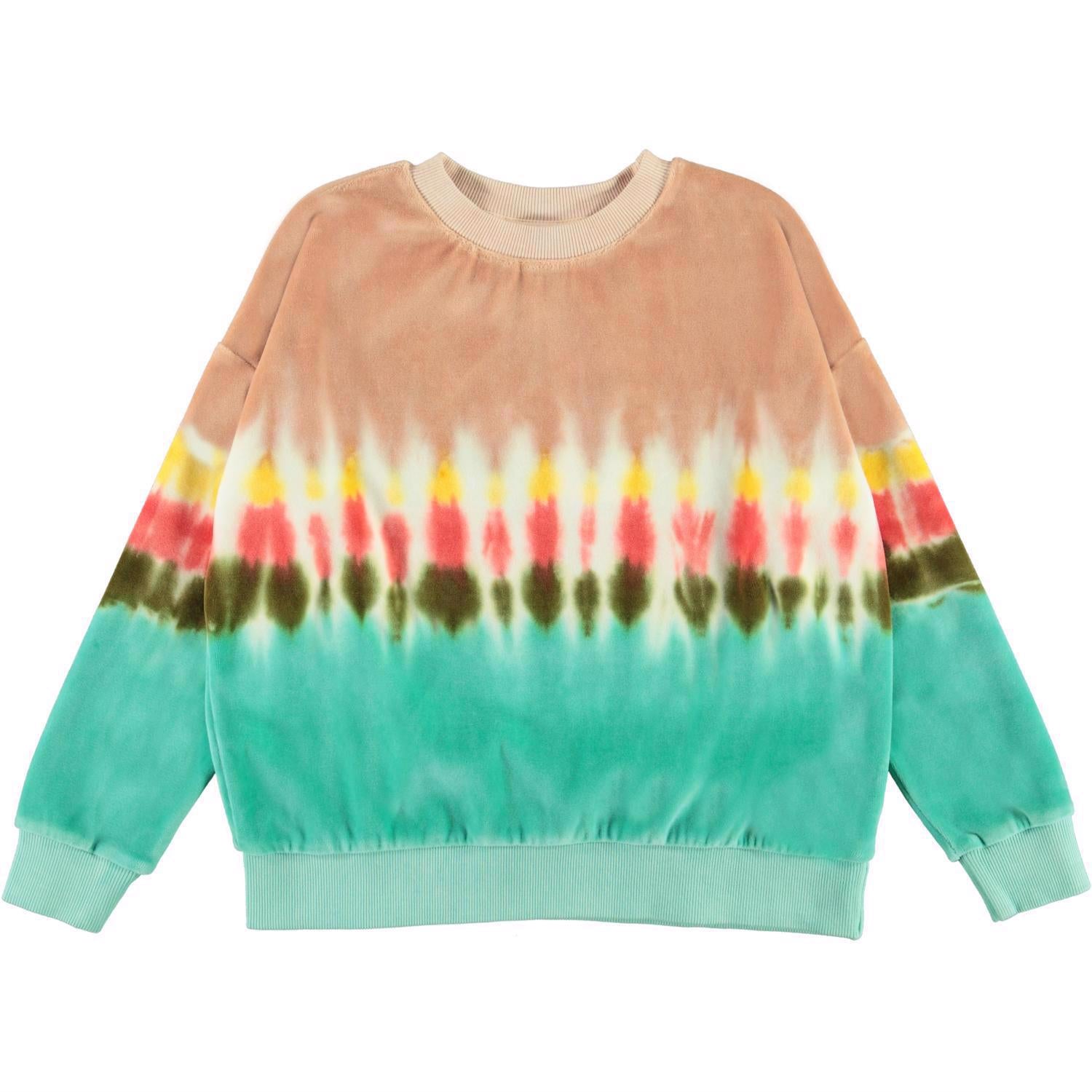 Molo Mika Sweatshirt - Tie Dye Stripe