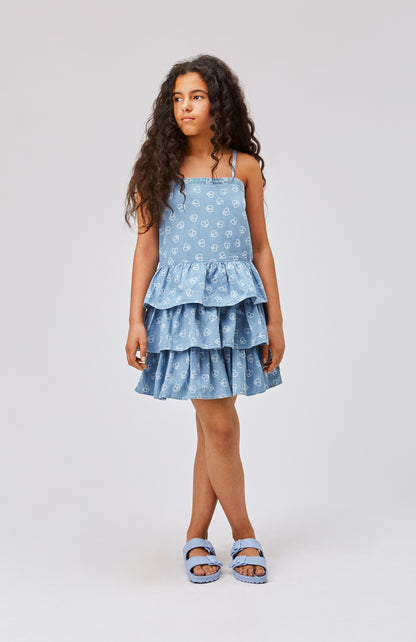 Molo Crystal Dress - Love Peace Blue