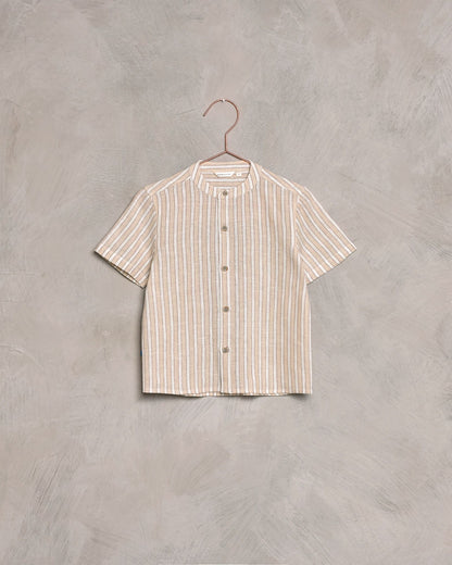 Noralee Archie Shirt - Ecru/Cafe Stripe