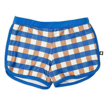 Oeuf Swim Short - Sky Blue/Gingham