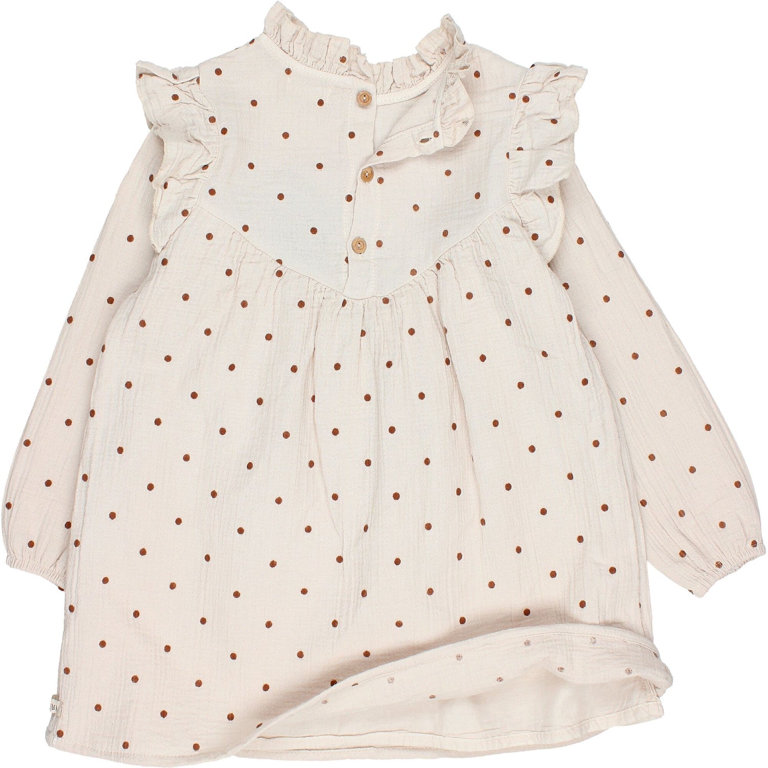 Buho Polka Dots Dress - Sand