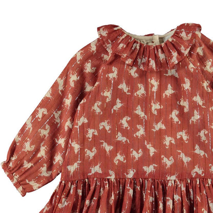 Molo Corinne Woven Dress - Mini Horse