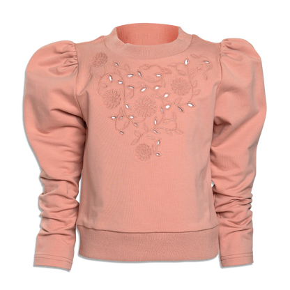 Petite Amalie Cut Out Sweat Top - Caramel