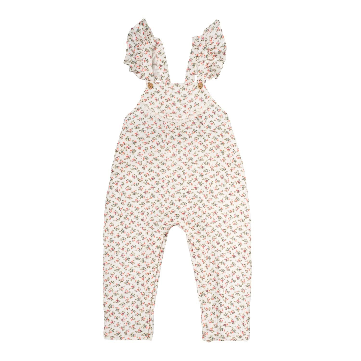 Tocoto Vintage Liberty Baby Floral Jumpsuit - Off-White