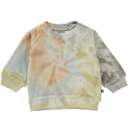 Molo Disc Baby Sweatshirt - Soft Tie Dye